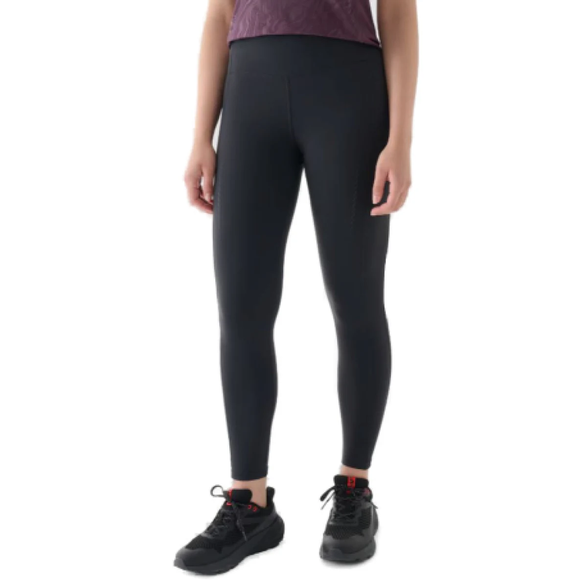 Dámské běžecké zateplené legíny 4F TIGHTS FNK-WAW24TFTIF266-22S-ANTHRACITE · záber 1