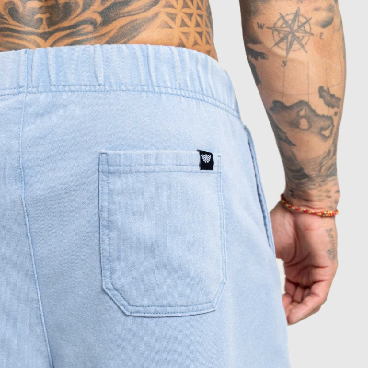 Férfi rövidnadrág Iron Aesthetics X Washed, kék · záber 5