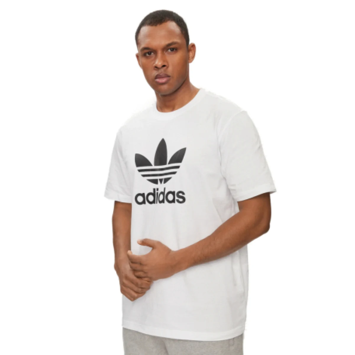 Pánské tričko s krátkým rukávem ADIDAS Trefoil t-shirt-White · záber 1