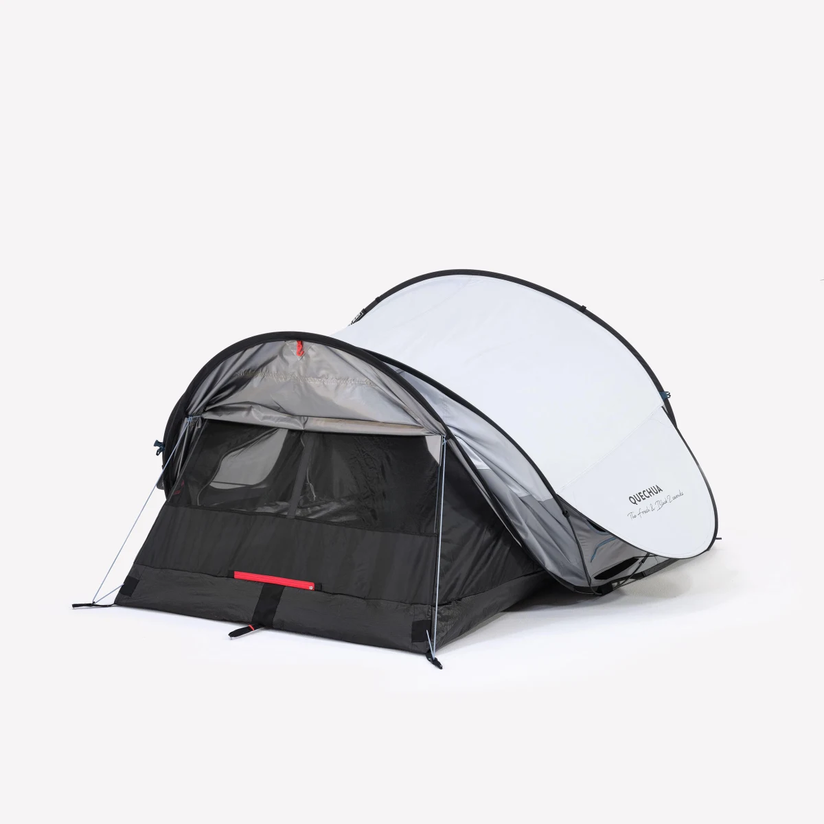 QUECHUA Kempingový stan 2 Seconds Fresh&Black pre 2 osoby bez · záber 2