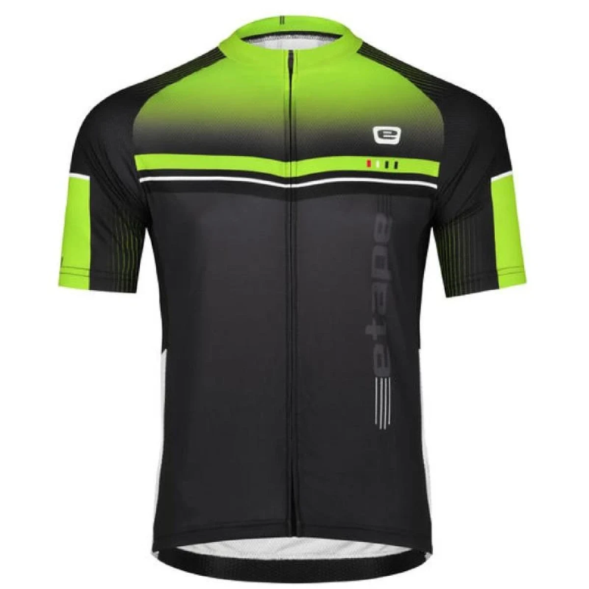 Etape Maestro cyklistický dres černá-žlutá fluo - Velikost: M | Barva: Čierna · záber 1
