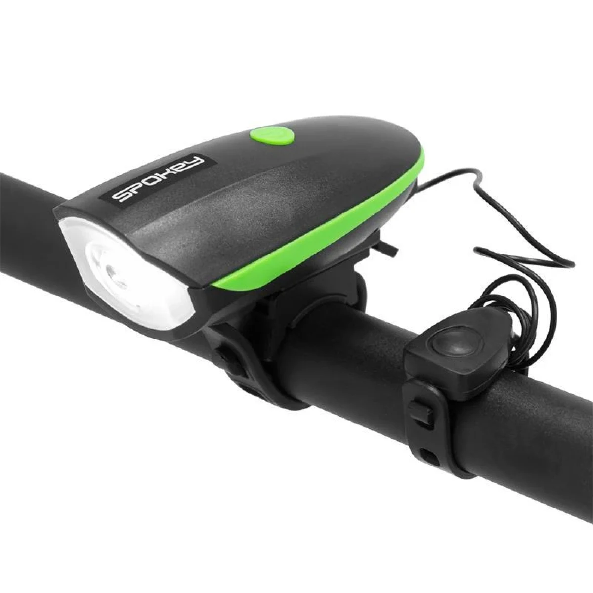 Světlo na kolo SPOKEY RAINI Rechargeable LED bike light with horn · záber 1