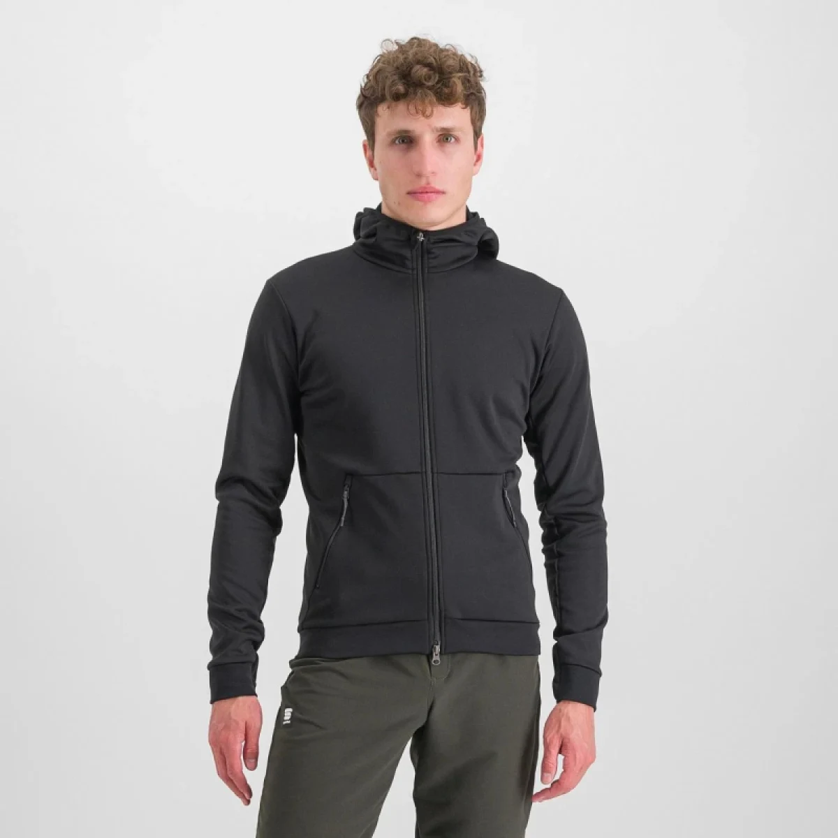 Pánská cyklistická bunda s kapucí SPORTFUL Metro softshell, black · záber 2