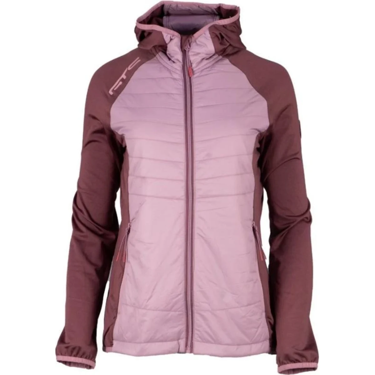 GTS404042L Padded Hoodie dámská bunda, Plum POUZE XL (VÝPRODEJ) · záber 1