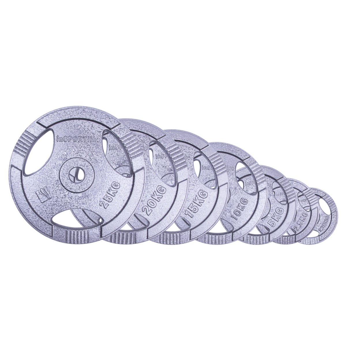 Liatinový kotúč inSPORTline Hamerton 1,25 kg 30 mm · záber 3