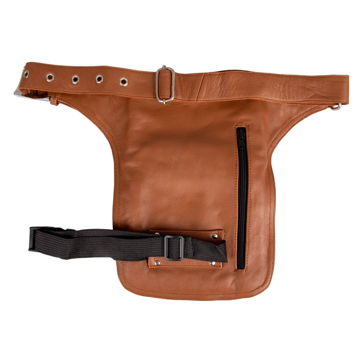 W-TEC Black Heart Devil Skull Brown Leather · záber 2