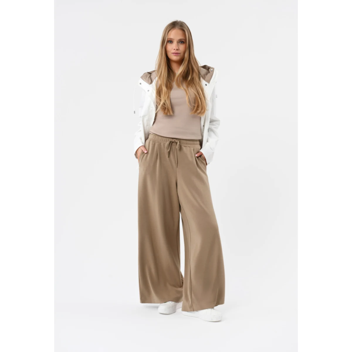 Dámské kalhoty VOLCANO N-MOCK-BEIGE · záber 3