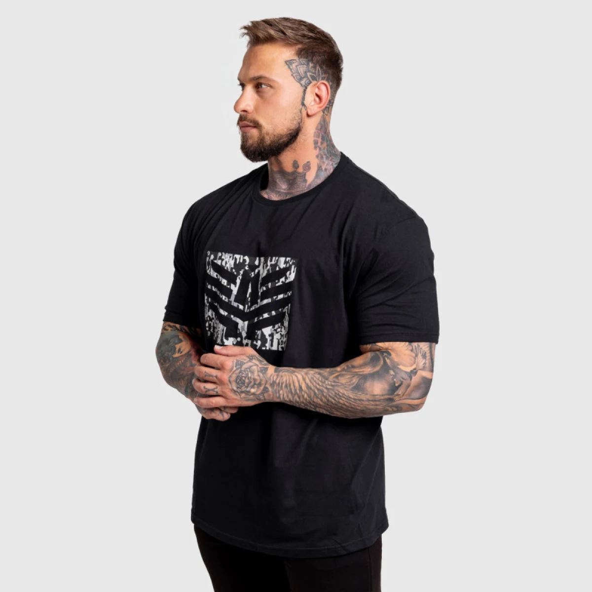 Pánske tričko Iron Aesthetics Tactical, čierne · záber 3