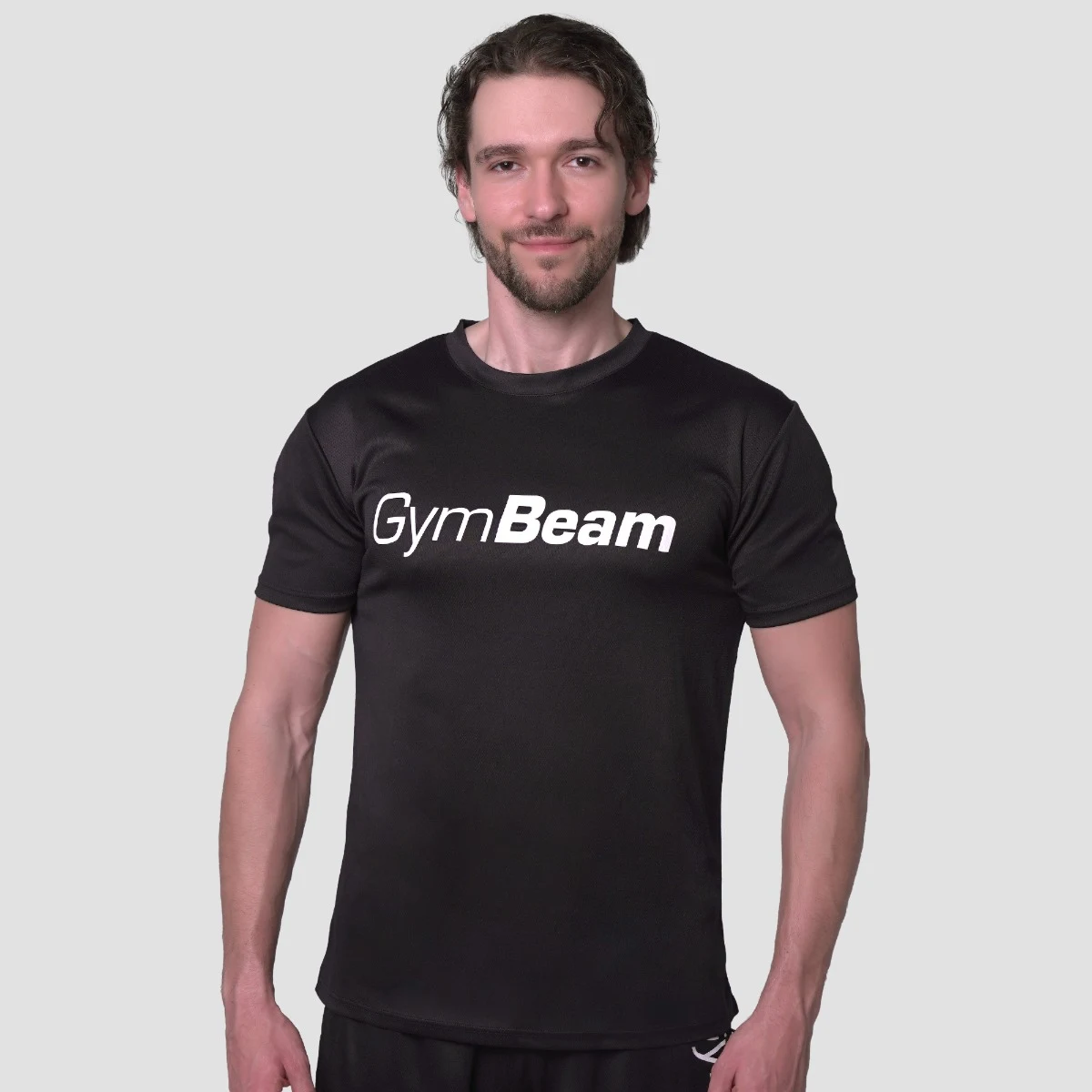 GymBeam Mesh T-Shirt Essence Black - Veličina: S | Boja: Crna | Težina: 0,1483 g | Pakiranje: 80 · záber 1
