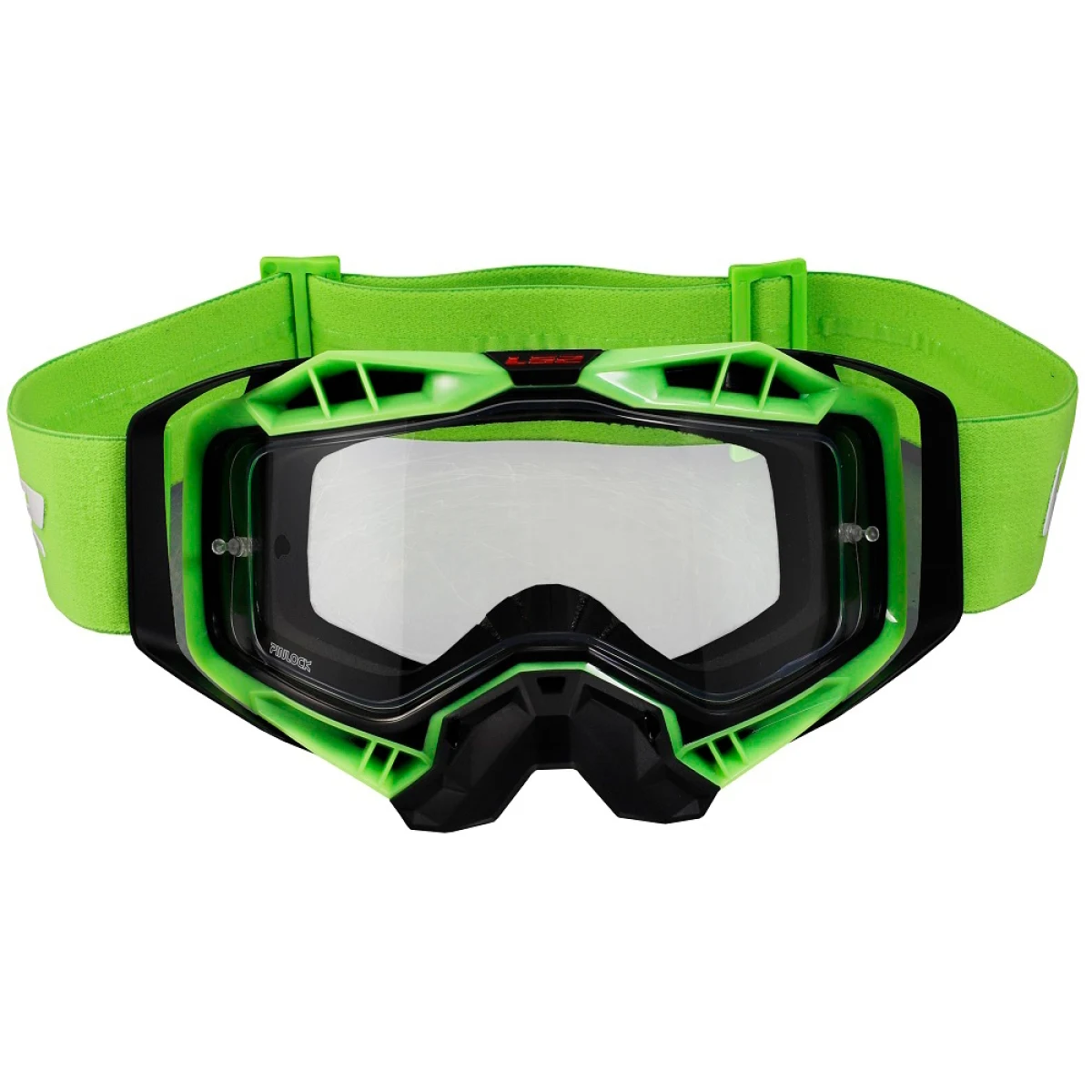 LS2 Aura Black H-V Green číre sklo · záber 1