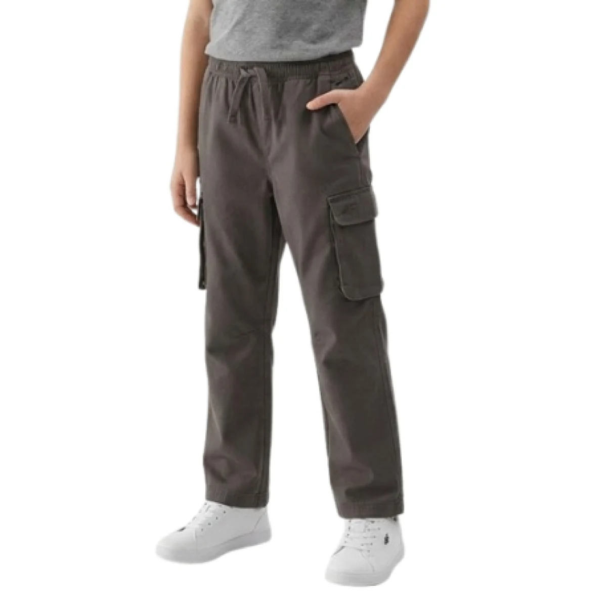 Chlapčenské nohavice 4F JUNIOR TROUSERS CAS M1435-22S-ANTHRACITE · záber 1