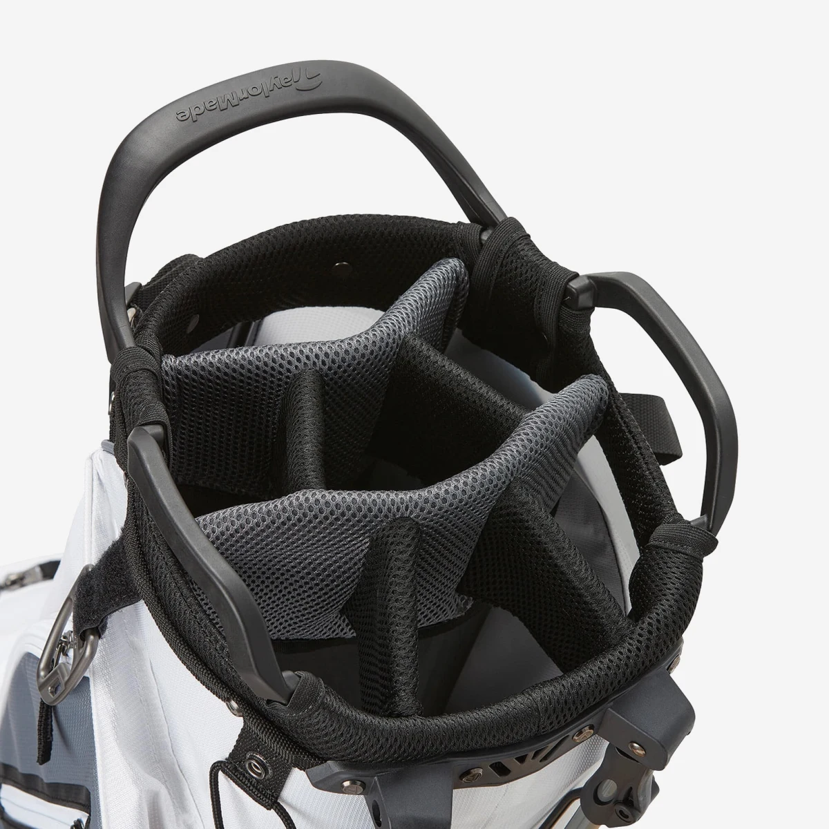 TAYLORMADE TAYLORMADE Select Plus golfový bag-trojnožka bielo-sivo-čierny bez · záber 2
