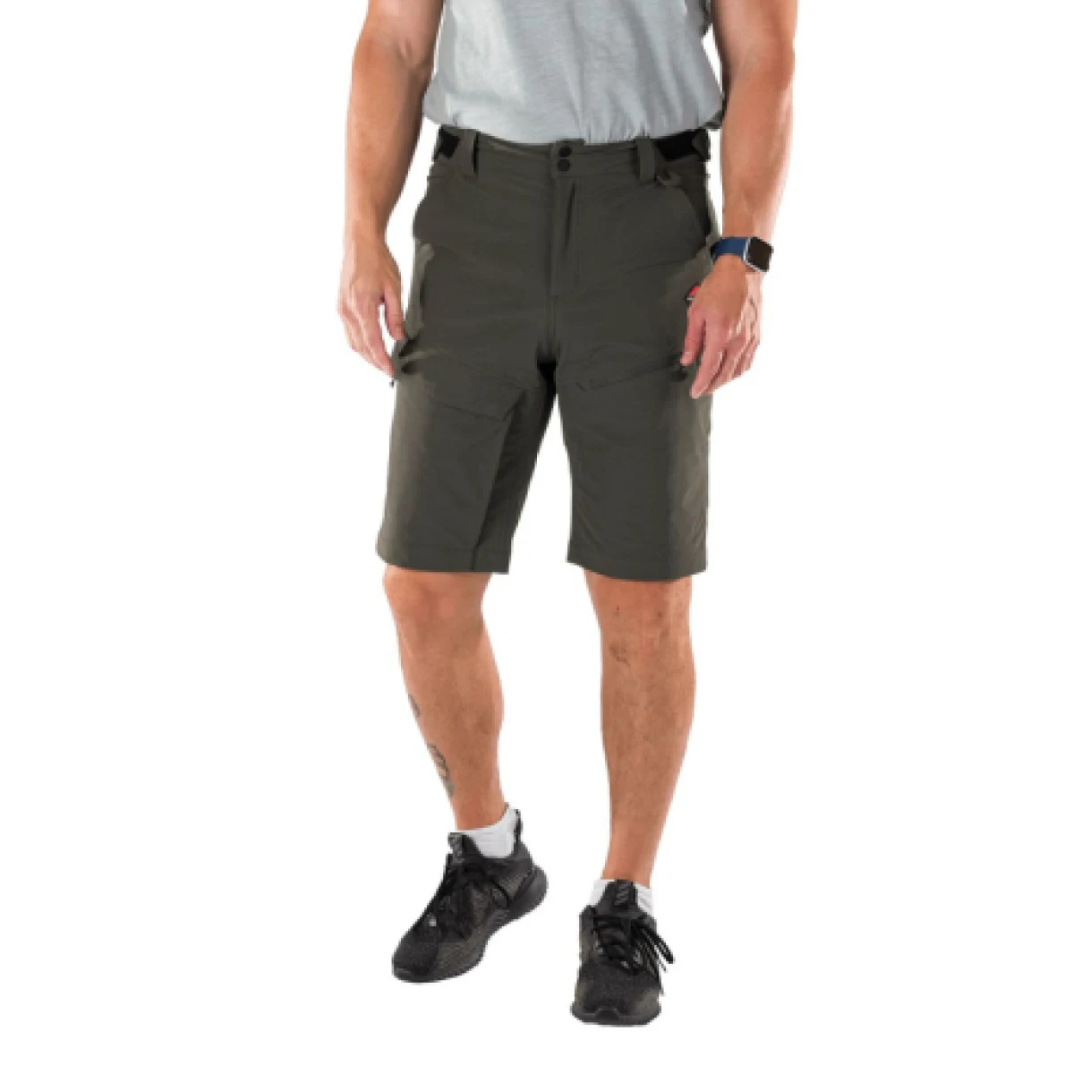 Pánske turistické kraťasy NORTHFINDER AMADEUS-300darkgreen · záber 1
