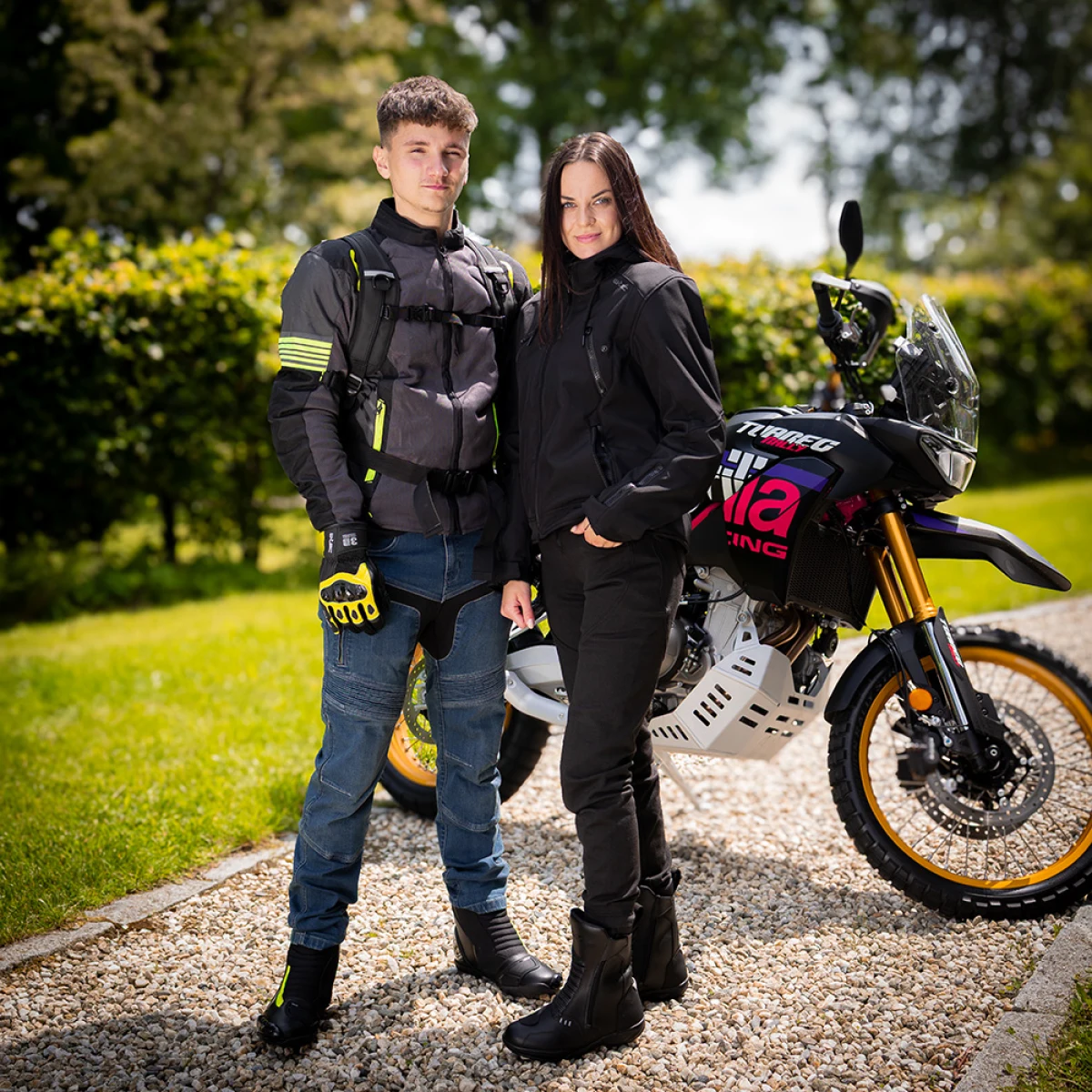 Letná moto bunda W-TEC Pelyes Farba šedá-fluo, · záber 3