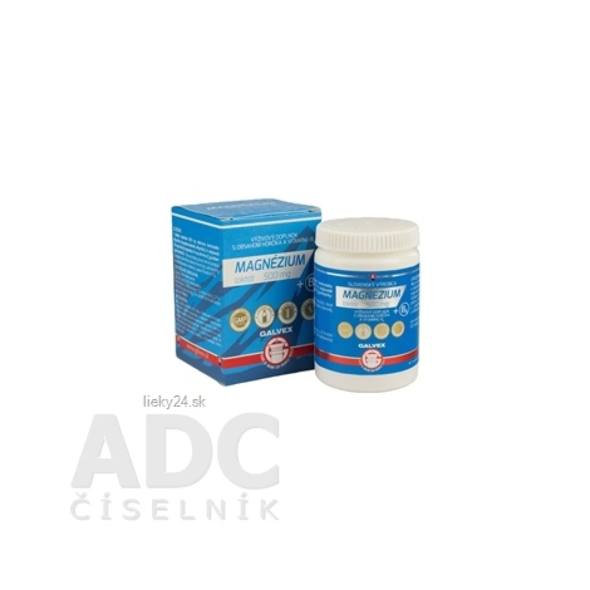 GALVEX MAGNÉZIUM laktát 500mg + B6 100tbl · záber 3