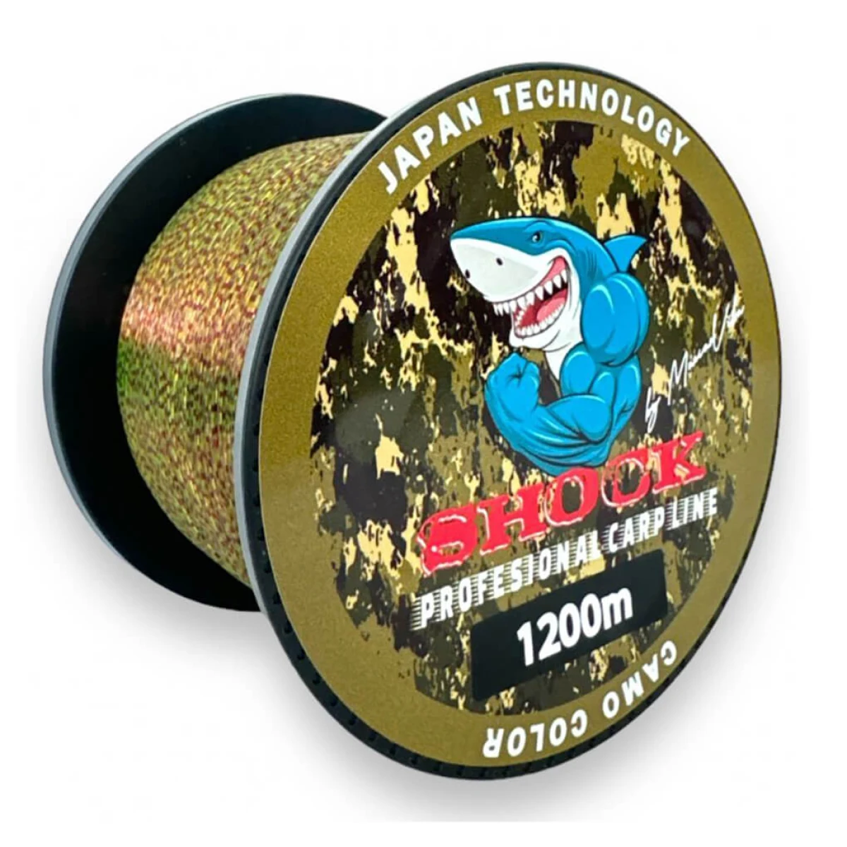 METHOD FEEDER FANS Shock Profesional Carp Line Camo, 1200 m priemer 0,28 mm, nosnosť 8,43 kg · záber 1