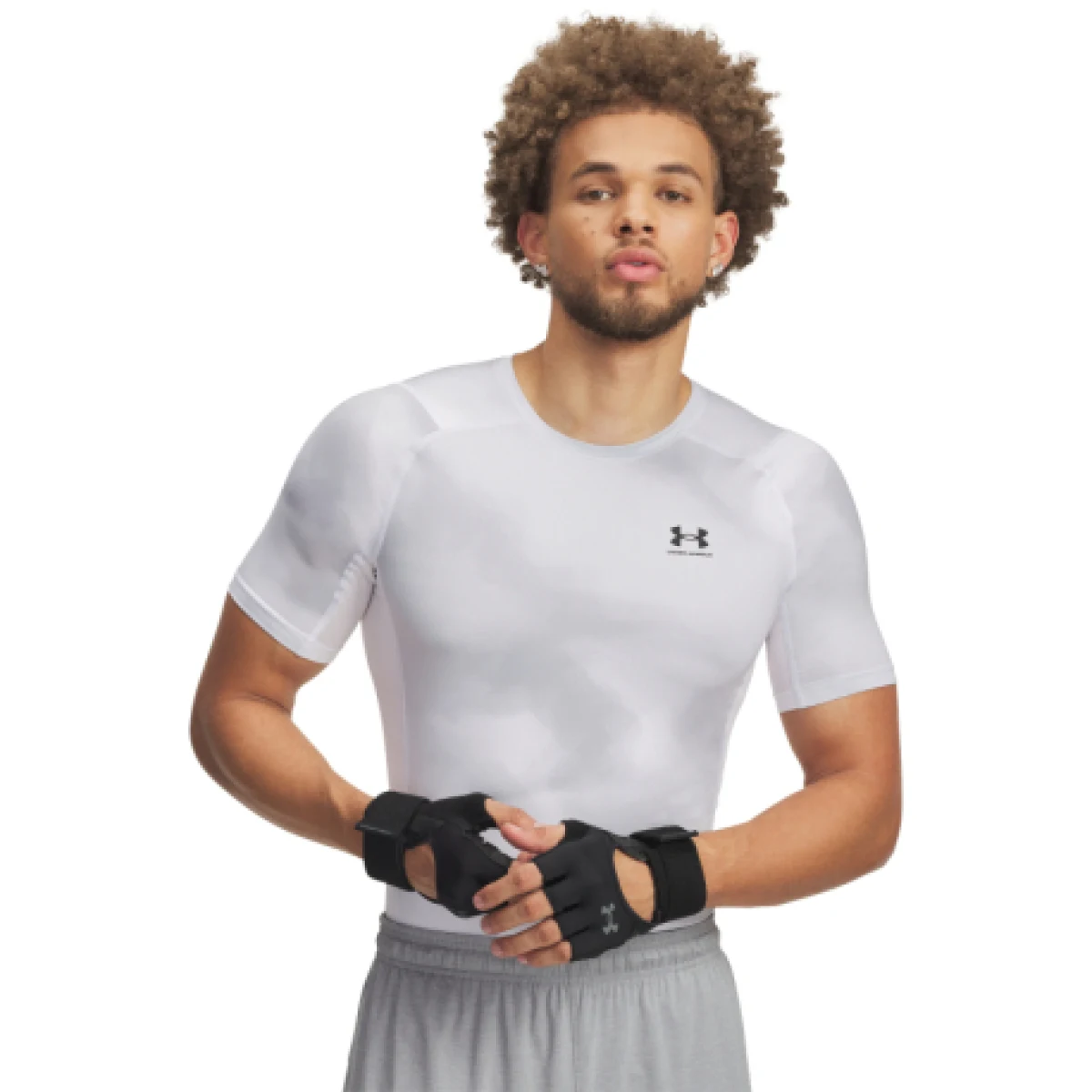 Pánske kompresné tričko s krátkym rukávom UNDER ARMOUR UA HG Armour Printed SS · záber 1