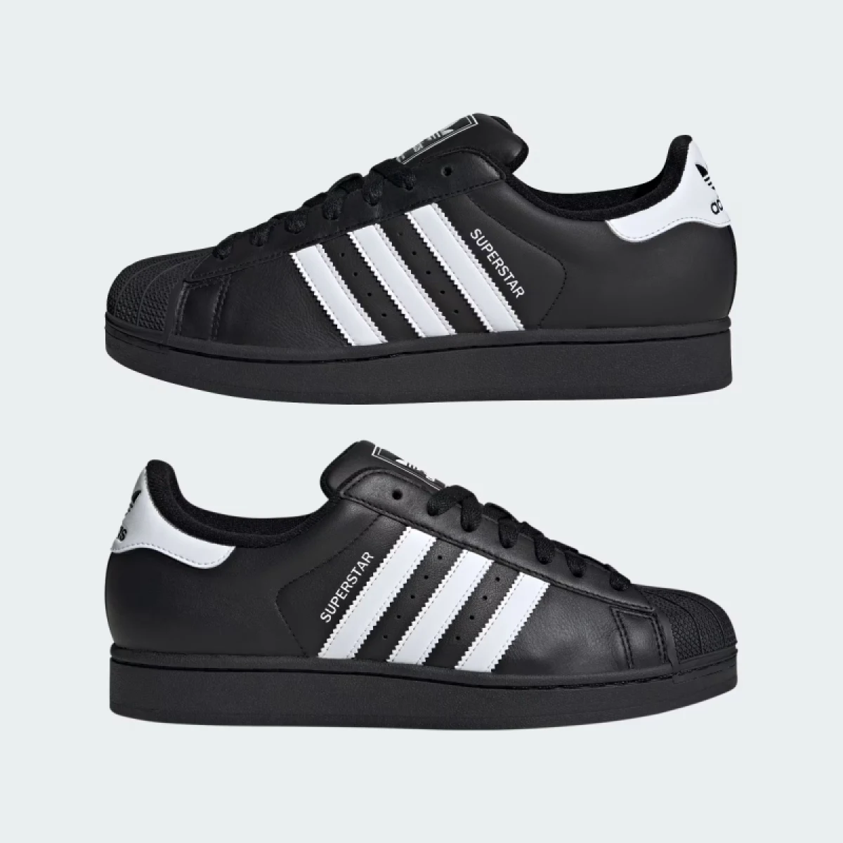 Vycházková obuv ADIDAS ORIGINALS Superstar II U core black cloud white core black · záber 5
