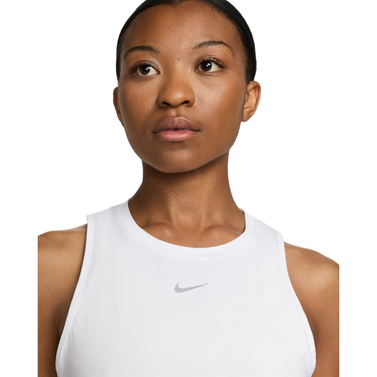 Dámské tréninkové tílko NIKE W NK ONE CLASSIC DF TANK-100-White · záber 4
