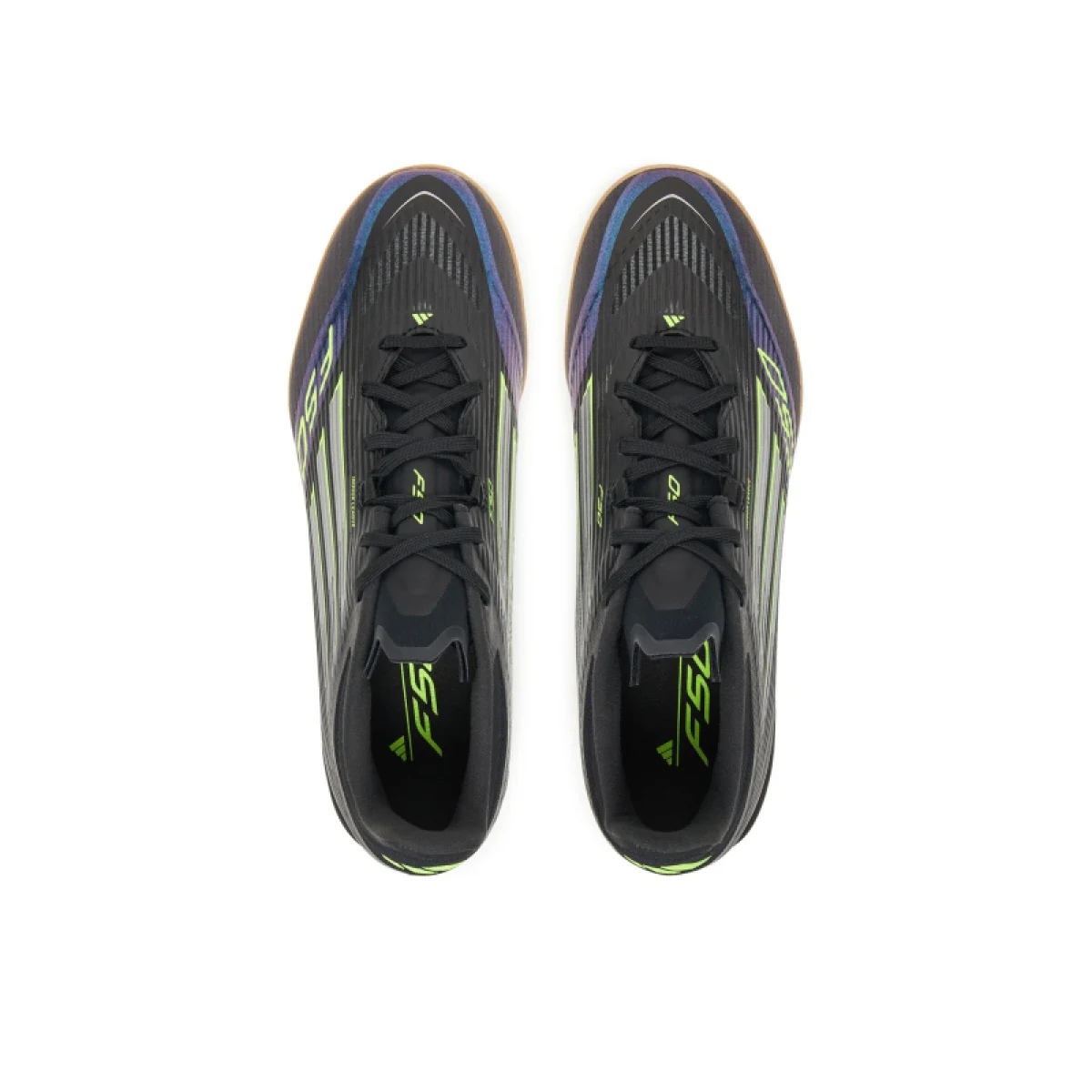 Pánske futbalové kopačky halové ADIDAS F50 League M IC core black iron metallic lucid lemon · záber 5