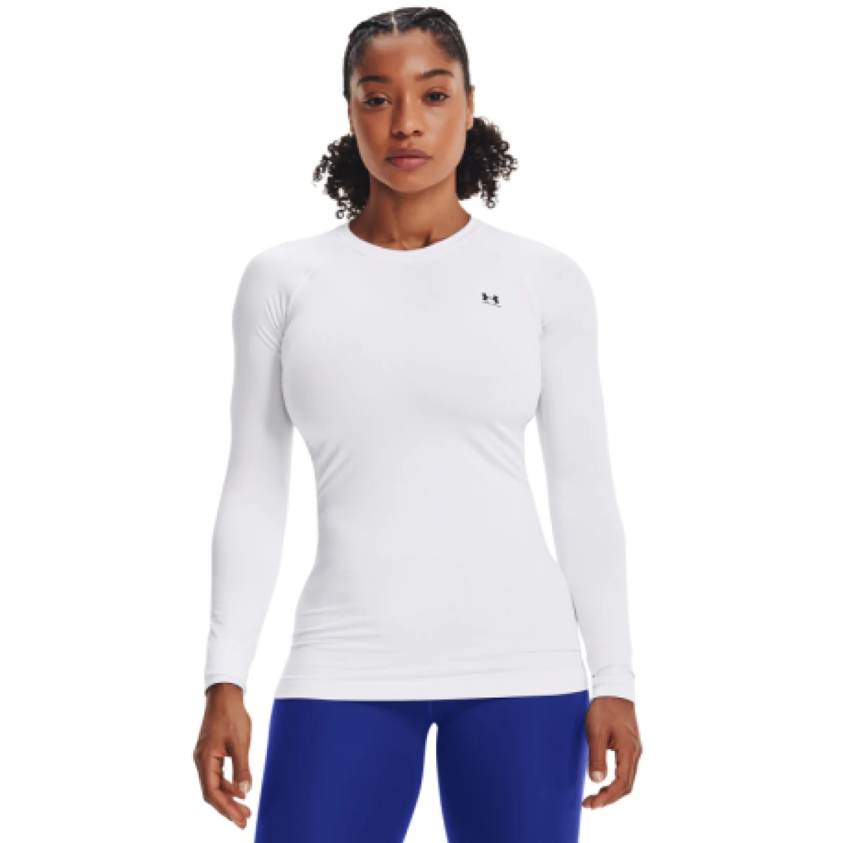 Dámské tréninkové tričko s dlouhým rukávem UNDER ARMOUR UA CG Authentics Crew-WHT · záber 1