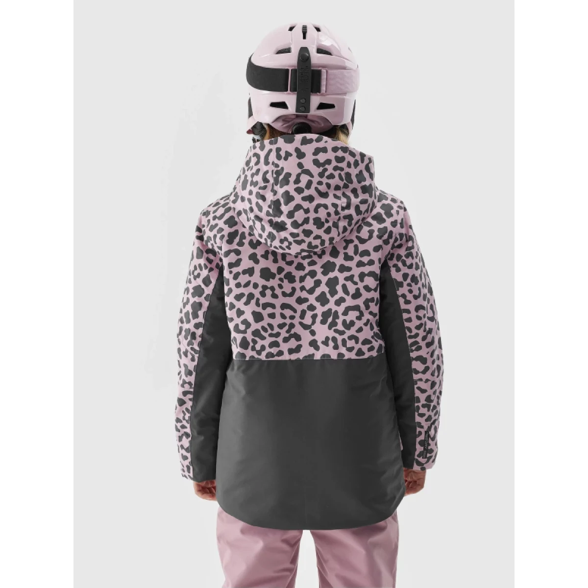 Dívčí lyžařská bunda 4F JUNIOR TECHNICAL JACKET-JAW23TTJAF357-90A-MULTICOLOUR ALLOVER · záber 4