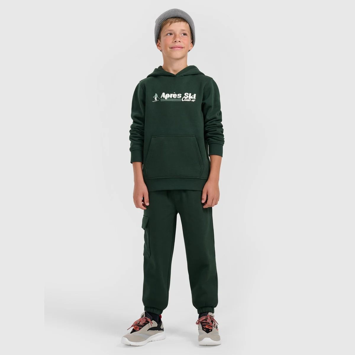 Chlapecké teplákové jogger kalhoty - zelené · záber 1