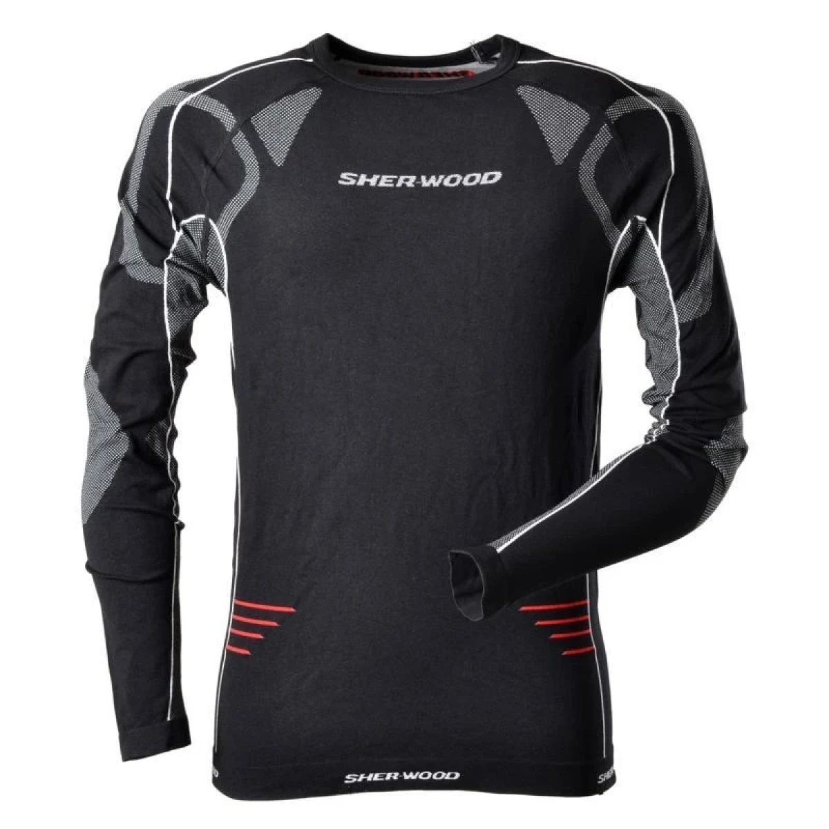 Sherwood Triko s dlouhým rukávem Comfort Compression POUZE černá, Senior (VÝPRODEJ) · záber 1