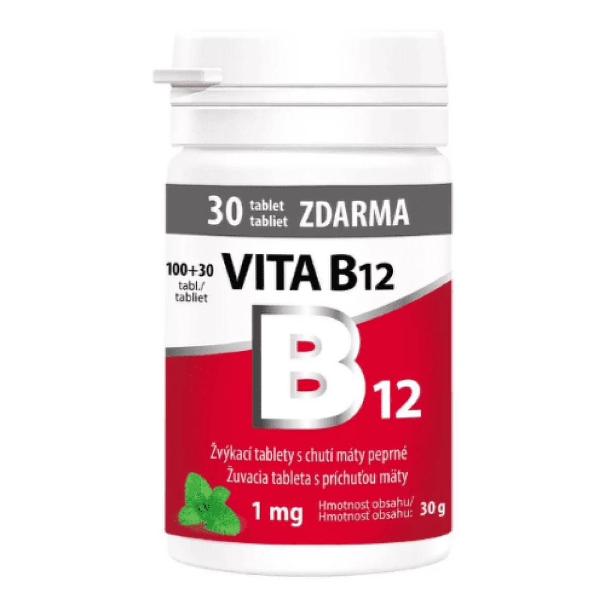 VITABALANS Vita B12 1 mg mäta 130 ks · záber 1
