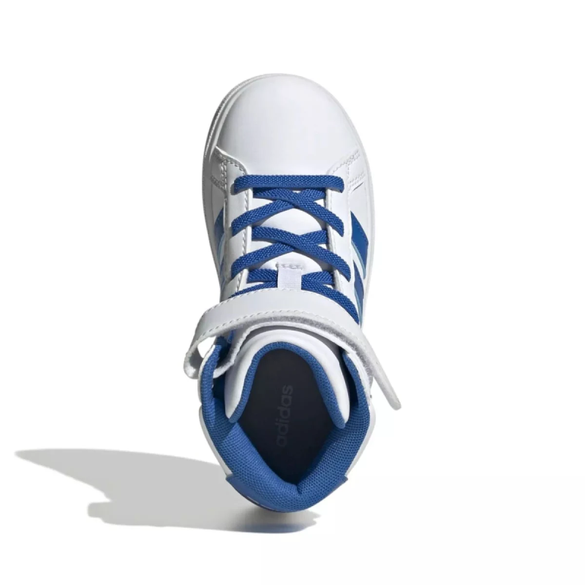 Chlapčenská rekreačná obuv ADIDAS Grand Court Mid K cloud white bright royal bright royal · záber 4