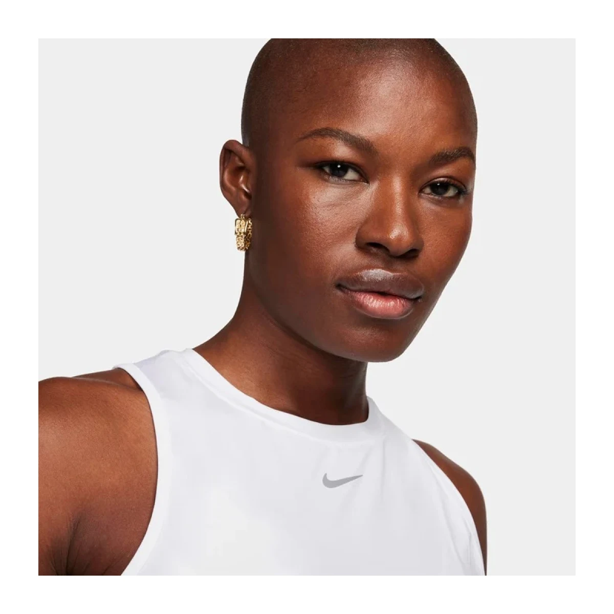 Dámské tréninkové tílko NIKE W NK ONE CLASSIC DF CRP TANK-100-White · záber 5
