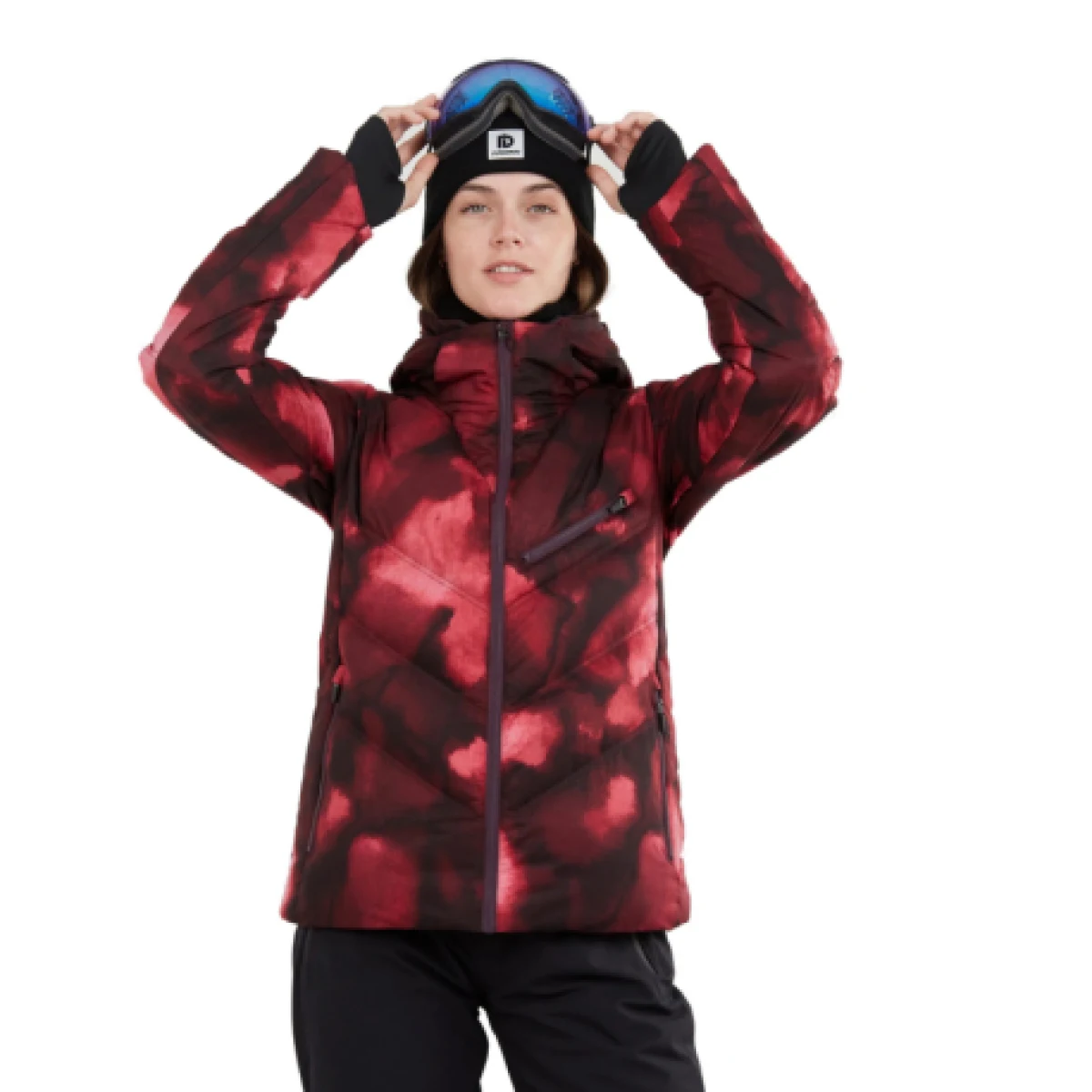 Dámská lyžařská bunda FUNDANGO Elyra Padded Jacket-293-pomegranate · záber 1