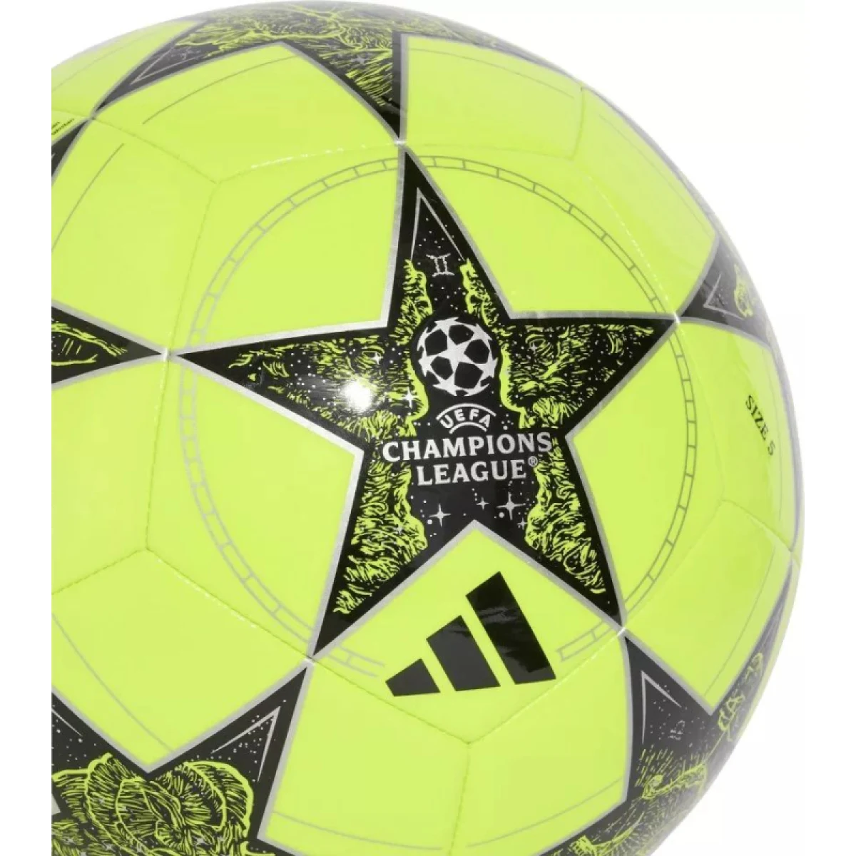 Futbalová lopta ADIDAS UCL CLB SYELLO BLACK SILVMT · záber 3