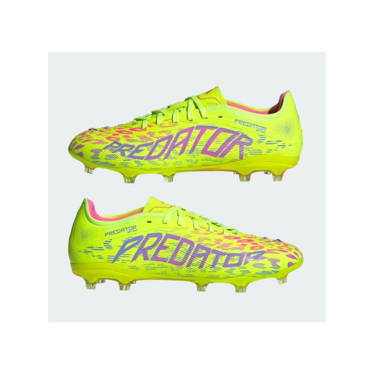 Pánské outdoorové fotbalové kopačky ADIDAS Predator Pro M FG lucid lemon blue fusion lucid pink · záber 5