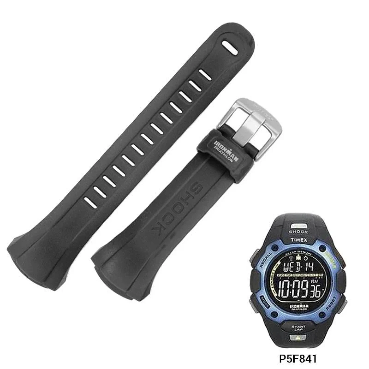 Timex Timex originální gumový řemínek černý · záber 1