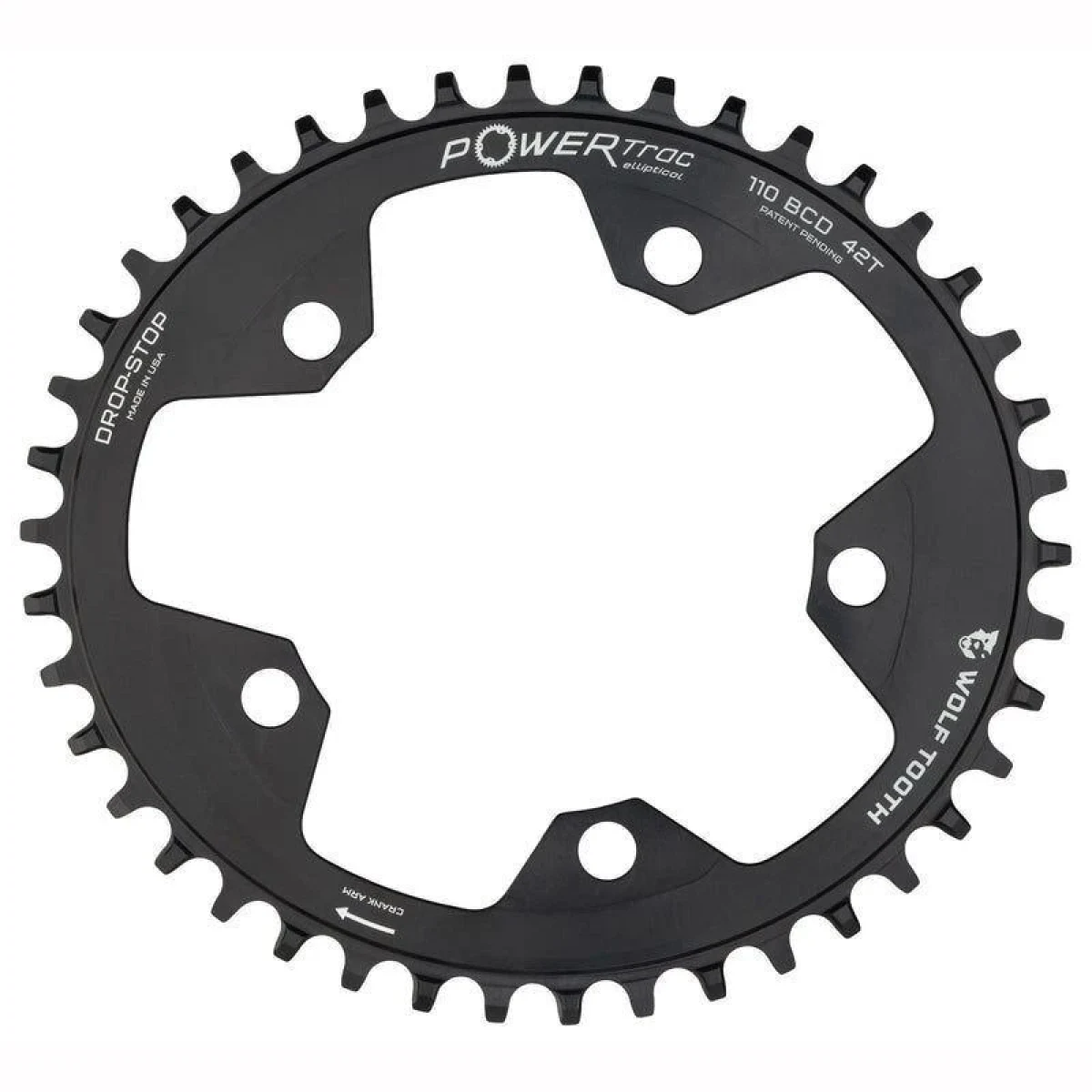 Wolf Tooth převodník 110x38 Bcd Oval Pro Sram Flattop · záber 1