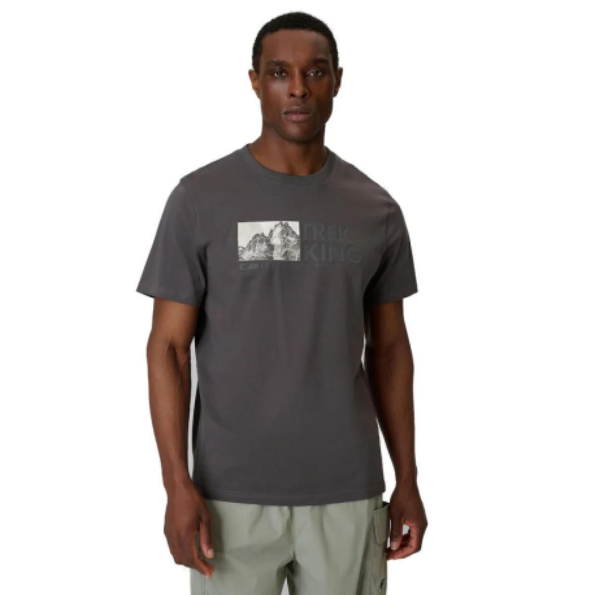 Pánské tričko s krátkým rukávem 4F TSHIRT M3321-24S-MIDDLE GREY · záber 1
