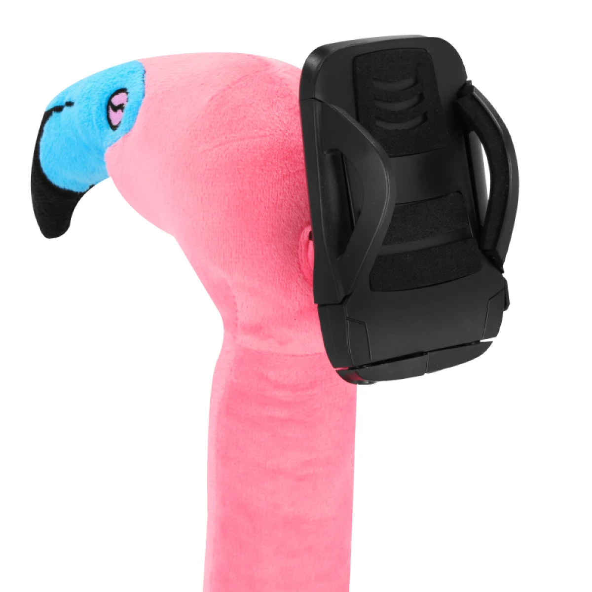 Cestovní polštář pro děti SPOKEY SERPENTE Kids travel pillow ve tvaru plameňáka s držákem na telefon · záber 3