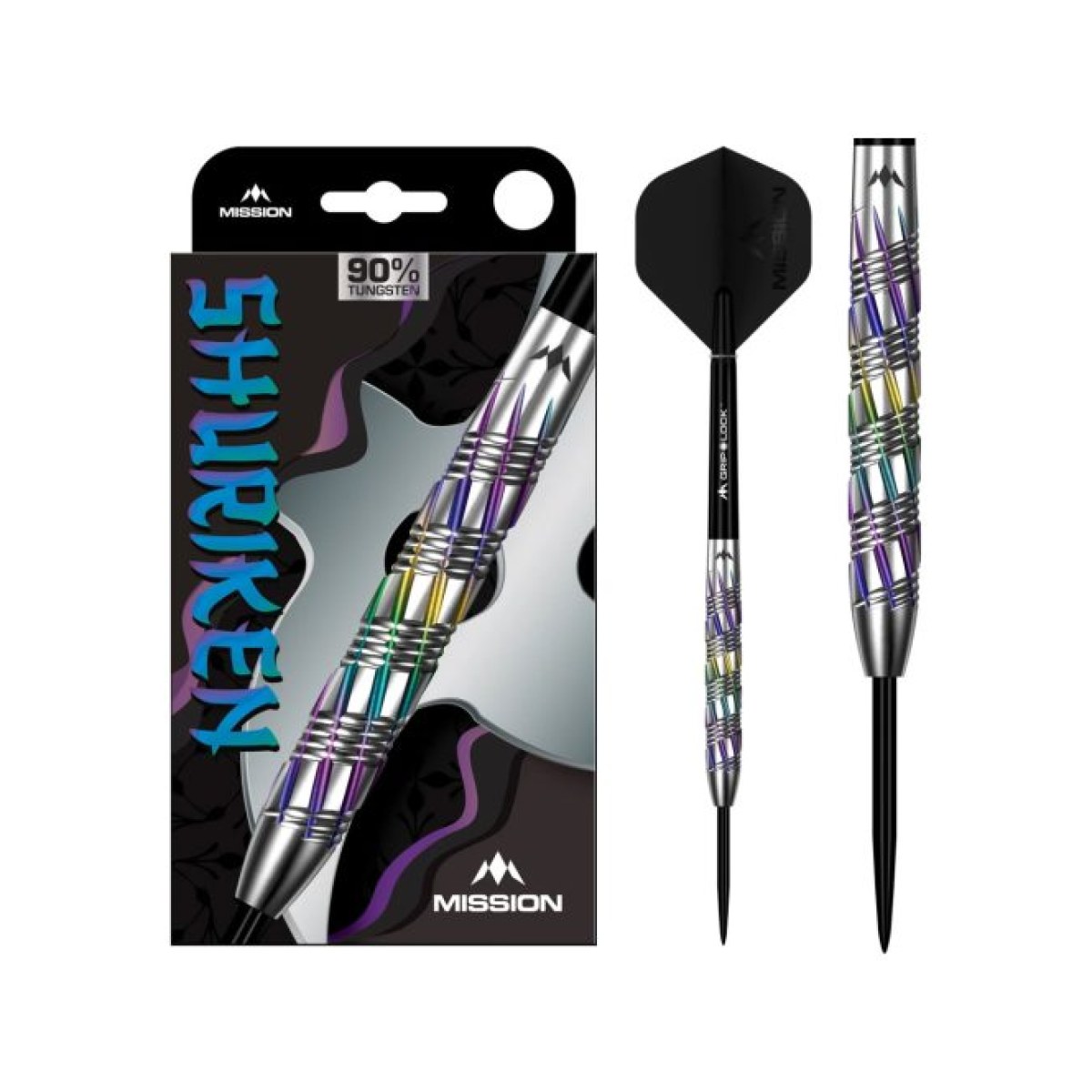 Dart szett steel Mission Shuriken 24g, 90% · záber 2