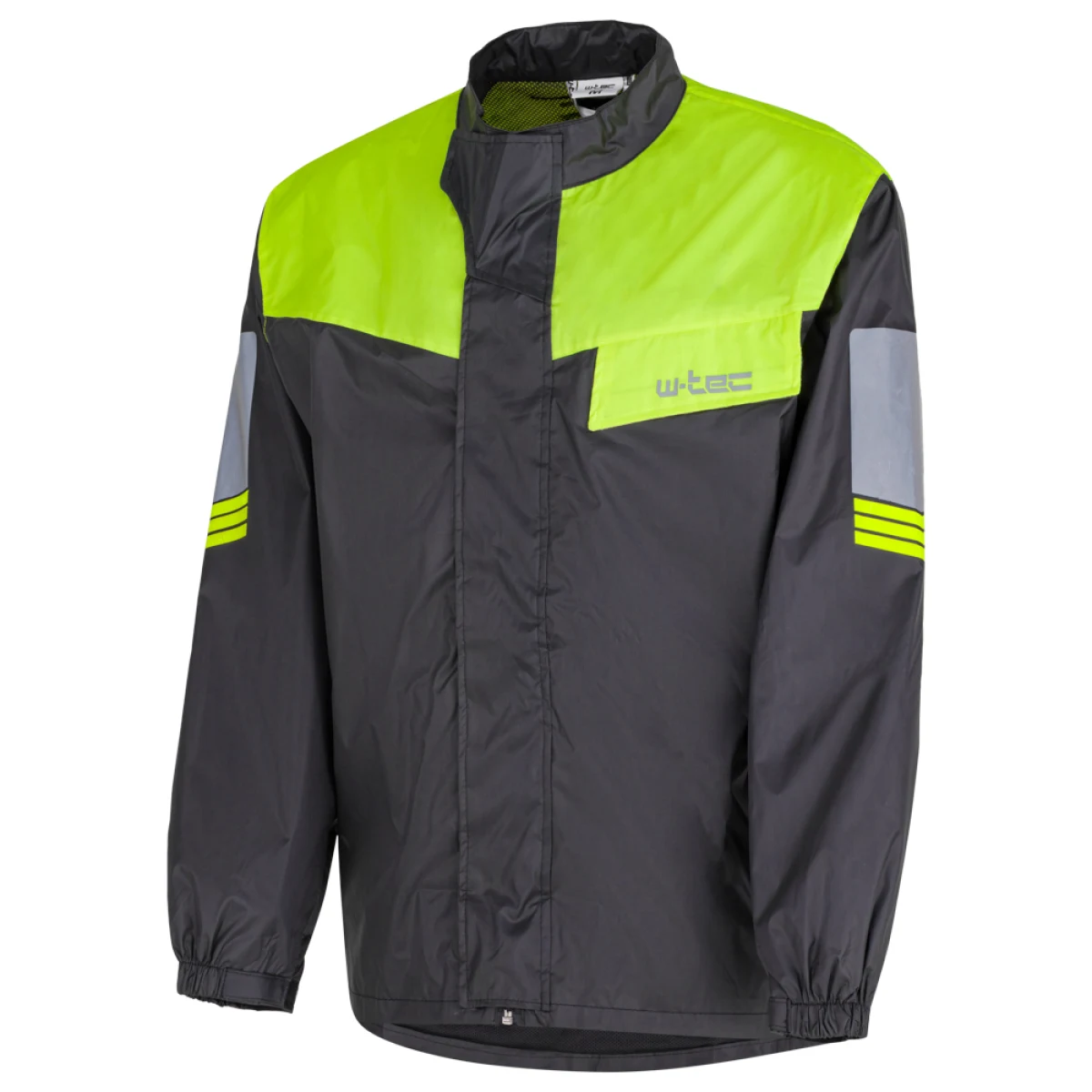Moto pláštenka W-TEC Igava Farba čierna-fluo zelená, · záber 3