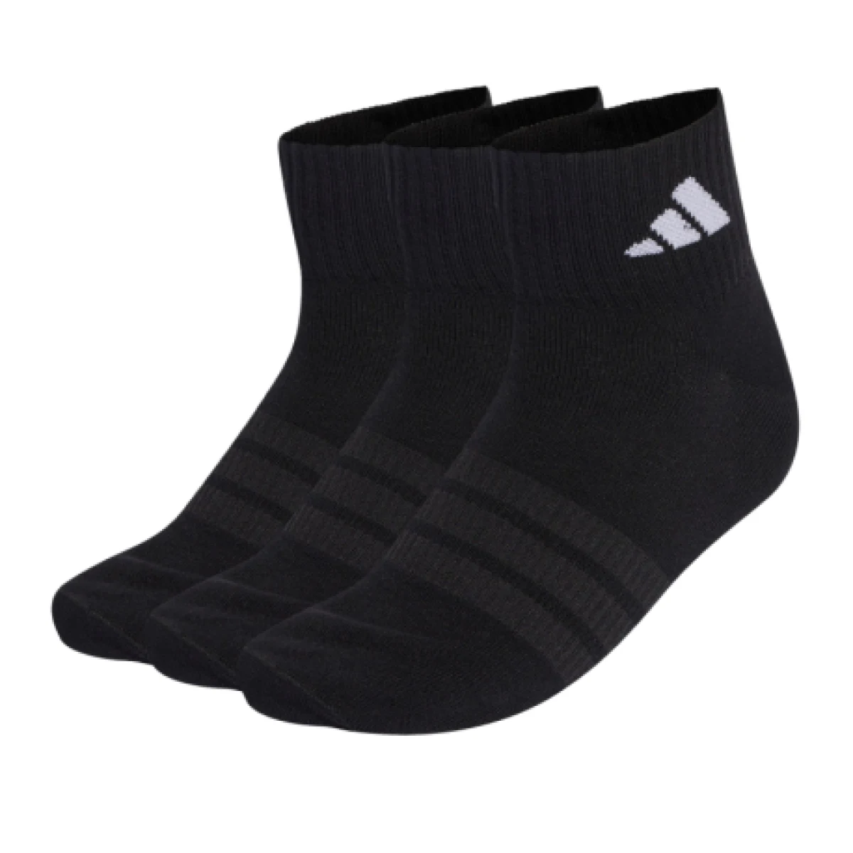 Ponožky ADIDAS 3PACK-T ESS ANK 3P BLACK BLACK WHITE · záber 1