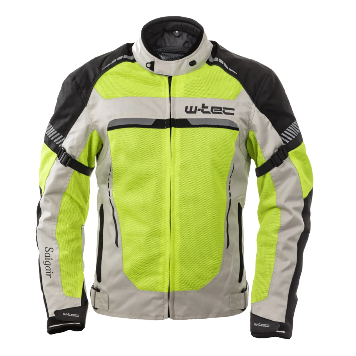 Pánska letná moto bunda W-TEC Saigair Farba Fluo Yellow-Black, · záber 3