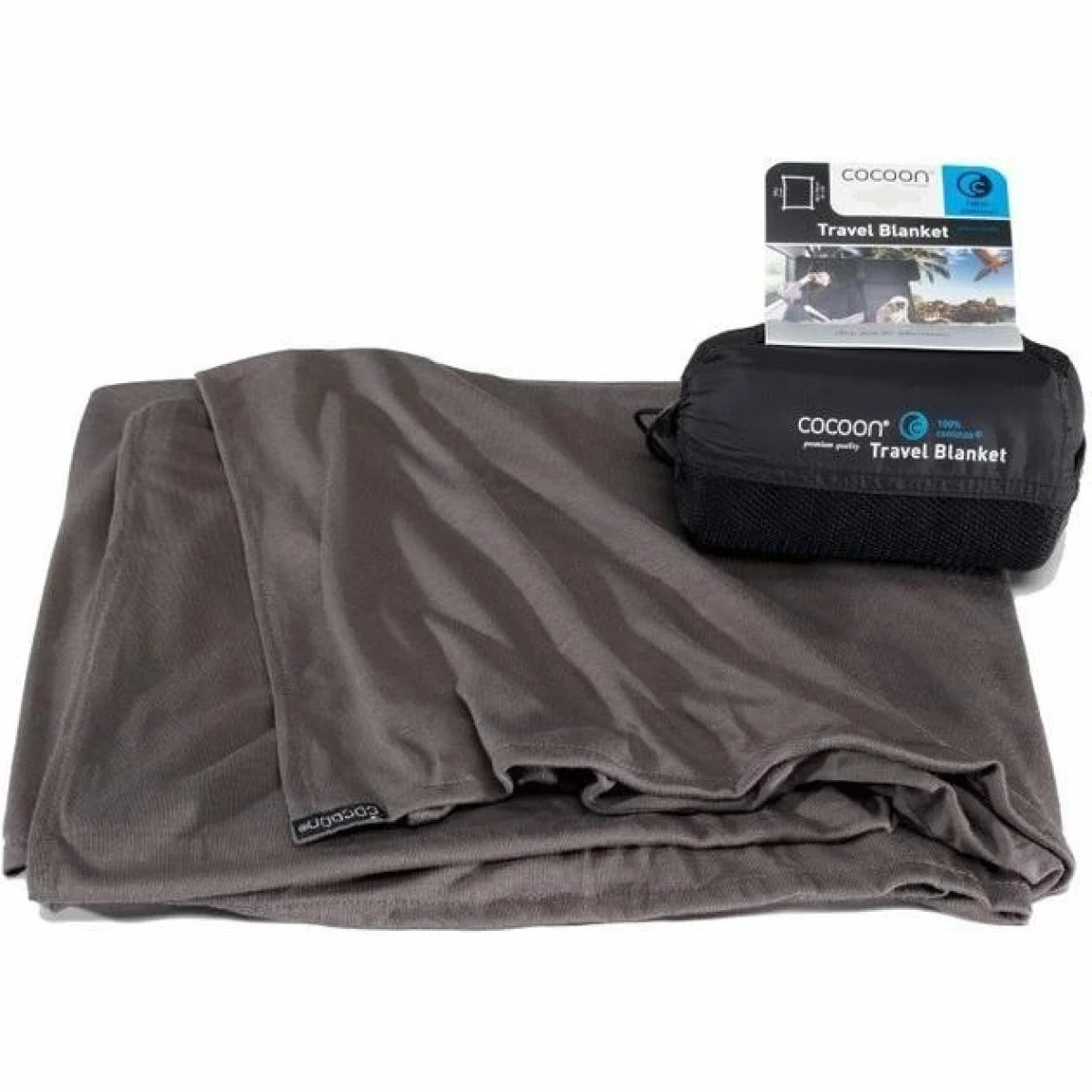 Cocoon cestovní deka Coolmax charcoal · záber 1