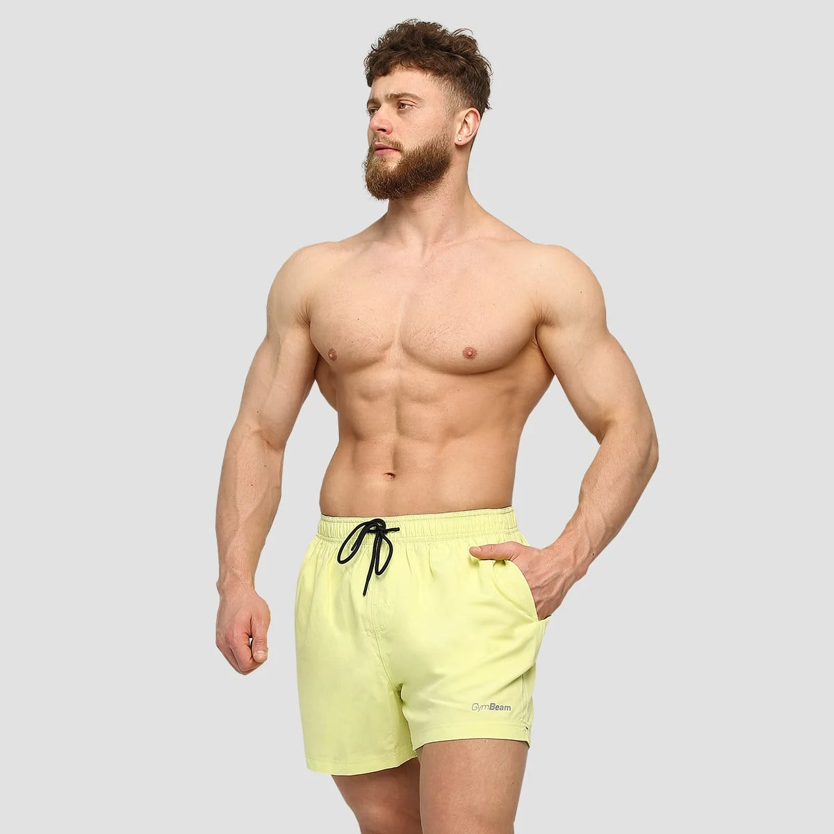 GymBeam Pánské plavecké šortky ARUBA Lime · záber 5