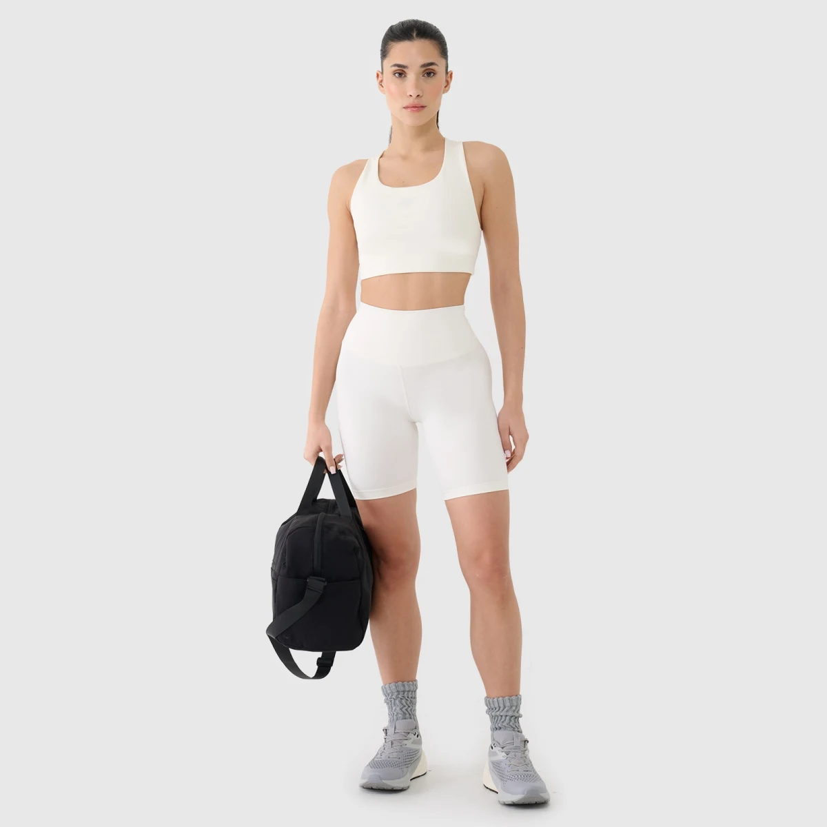 Dámské krátké sportovní legíny - bílé · záber 8