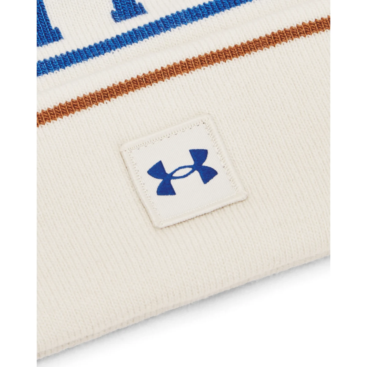 Pánská zimní čepice UNDER ARMOUR M Halftime Pom Beanie-WHT 110 · záber 2