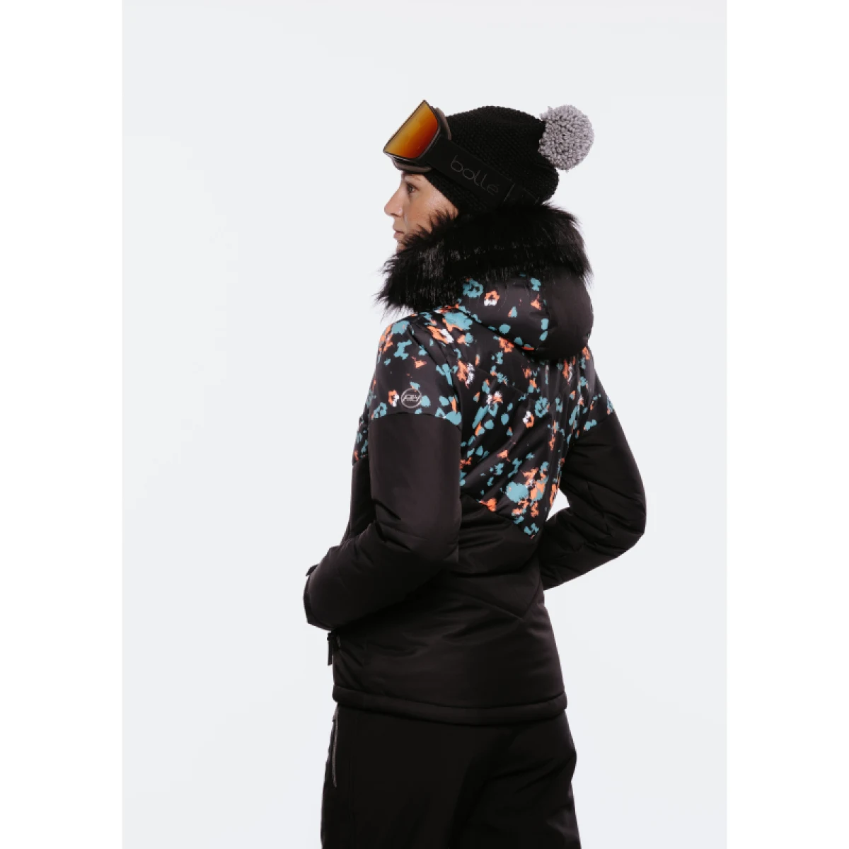 Dámská lyžařská bunda AUTHORITY SJ-GLAM W printed black · záber 5