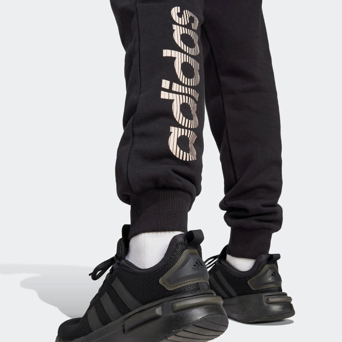 ADIDAS Dámske bežecké nohavice, čierne L · záber 2