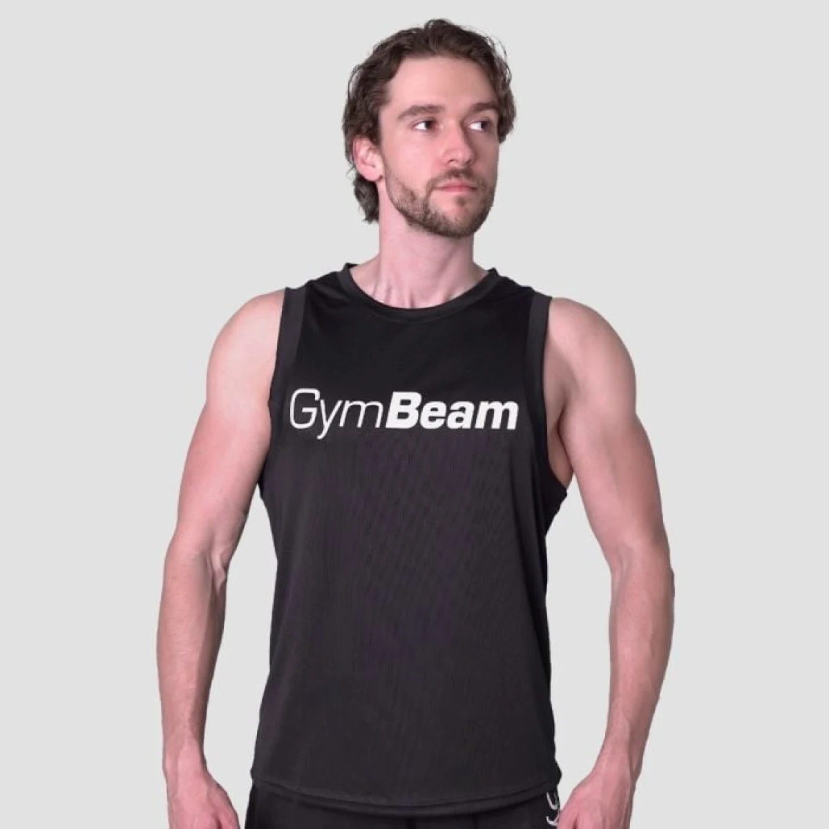 Мъжки потник Mesh Essence Black - GymBeam - Размер: M | Тегло: 0,1381 g | Опаковка: 100 · záber 1