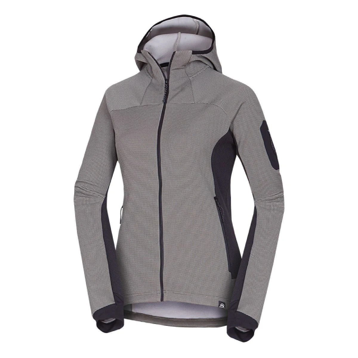 Dámská turistická mikina se zipem NORTHFINDER MARCELLA-807lightgreenblack · záber 4